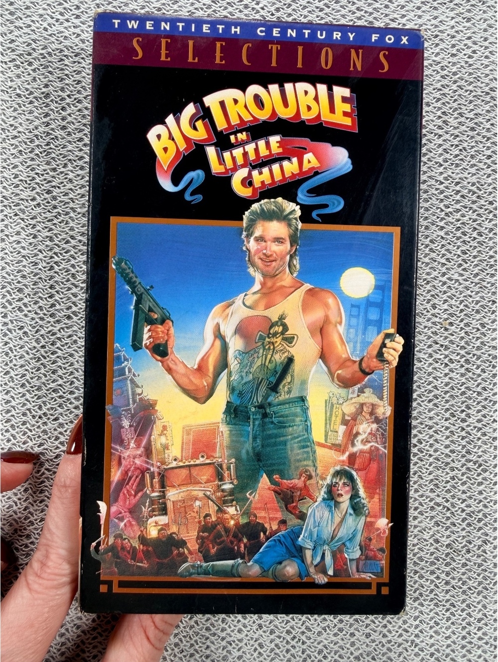 Big Trouble in Little China VHS Tape - Classic Action Adventure Movie